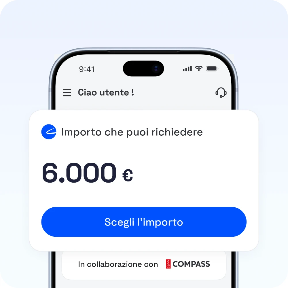 Passo 3 per richiedere un prestito a JetCredit: Richiedi l'importo che ti serve